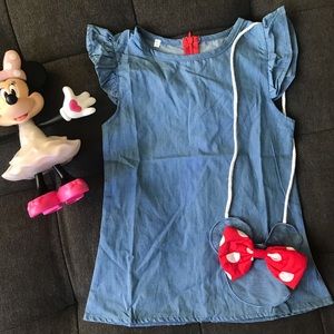 ❤️ NWOT - 3T Minnie Mouse Denim Dress
